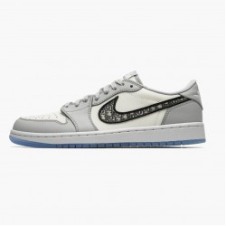 Nike Air Jordan 1 Retro Low Wolf Grey Sail Photoson Dust Dam/Herr CN8608-002 Skor