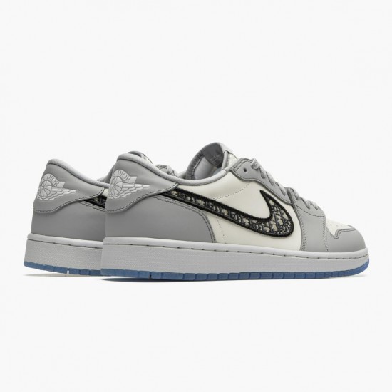 Nike Air Jordan 1 Retro Low Wolf Grey Sail Photoson Dust Dam/Herr CN8608-002 Skor