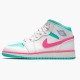 Nike Air Jordan 1 Mid Digital Pink Dams 555112-102 Skor