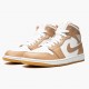 Nike Air Jordan 1 Mid Tan Gum Dam/Herr 554724-271 Skor