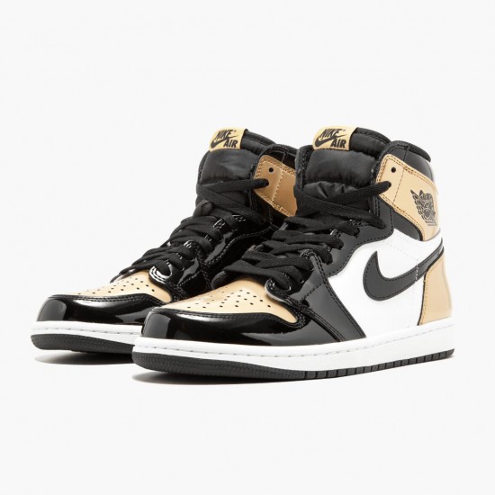 Nike Air Jordan 1 Retro Gold Toe Dam/Herr 861428-007 Skor