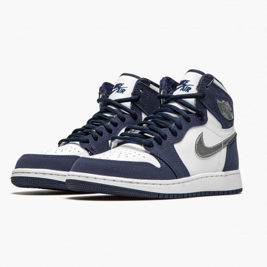 Nike Air Jordan 1 Retro High COJP Midnight Navy Dam/Herr DC1788-100 Skor