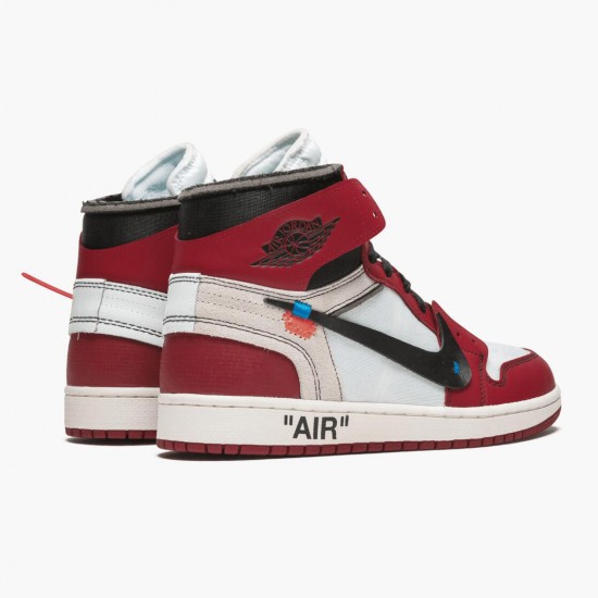 Nike Air Jordan 1 Retro High Off-White Chicago Dam/Herr AA3834-101 Skor