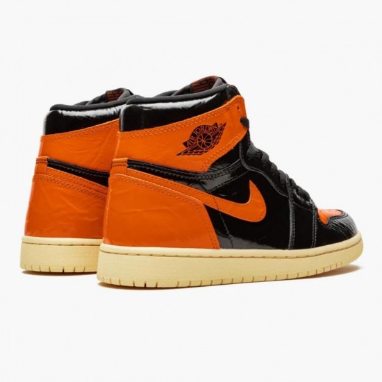 Nike Air Jordan 1 Retro Shattered Backboard BlackPale Vanilla Starfish Herr 555088-028 Skor