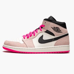 Nike Air Jordan 1 Mid Crimson Tint Dam/Herr 852542-801 Skor