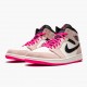 Nike Air Jordan 1 Mid Crimson Tint Dam/Herr 852542-801 Skor