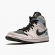 Nike Air Jordan 1 Mid Dirty Powder Iridescent Barely Dam/Herr BQ6472-602 Skor