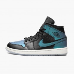 Nike Air Jordan 1 Mid Iridescent Black Dam/Herr BQ6472-009 Skor