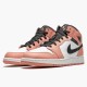 Nike Air Jordan 1 Mid Pink Quartz Herr 555112-603 Skor