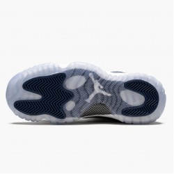 Nike Air Jordan 11 Low Navy Snakeskin Herr CD6847-102 Skor