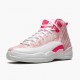 Nike Air Jordan 12 Retro GS Arctic Pink Dams 510815-101 Skor