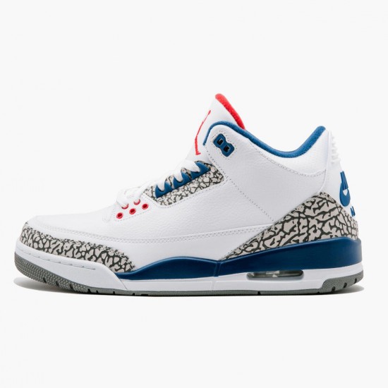 Nike Air Jordan 3 Retro OG True Blue Herr 854262-106 Skor