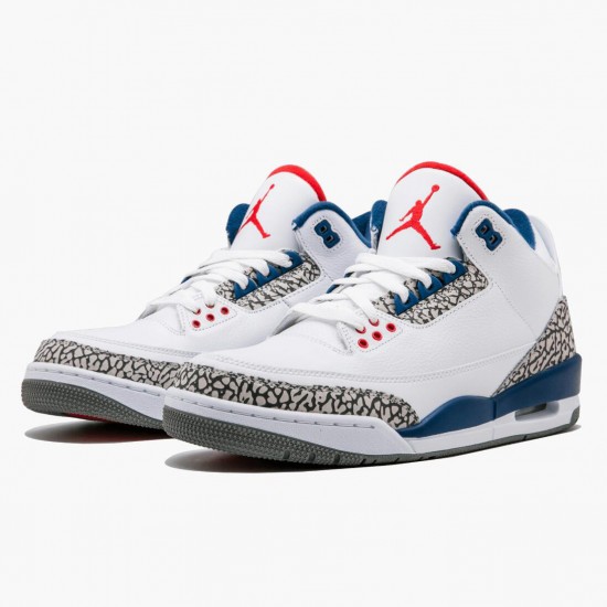 Nike Air Jordan 3 Retro OG True Blue Herr 854262-106 Skor