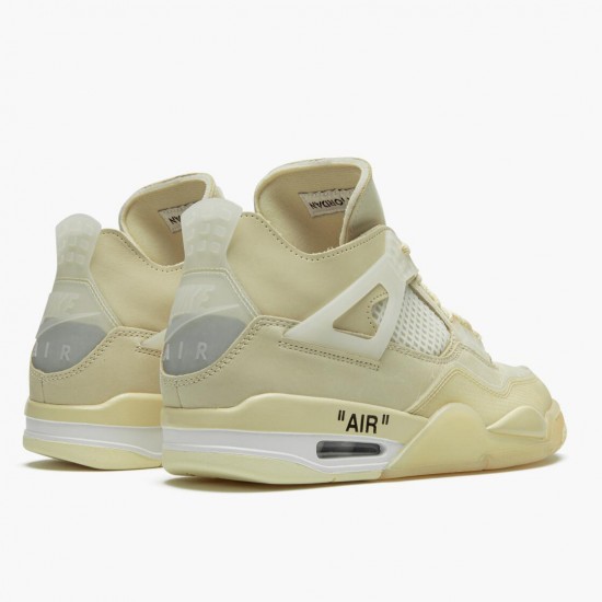 Nike Air Jordan 4 Retro Off-White Sail Dam/Herr CV9388-100 Skor