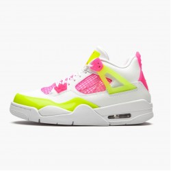 Nike Air Jordan 4 Retro White Lemon Pink Dam/Herr CV7808-100 Skor