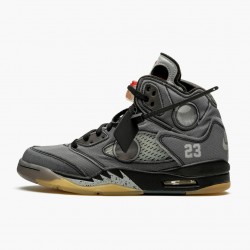 Off-White X Nike Air Jordan 5 Retro SP Herr CT8480-001 Skor