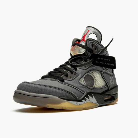 Off-White X Nike Air Jordan 5 Retro SP Herr CT8480-001 Skor