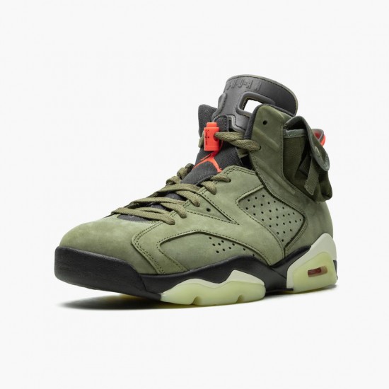 Travis Scott x Nike Air Jordan 6 Retro Olive Dam/Herr CN1084-200 Skor