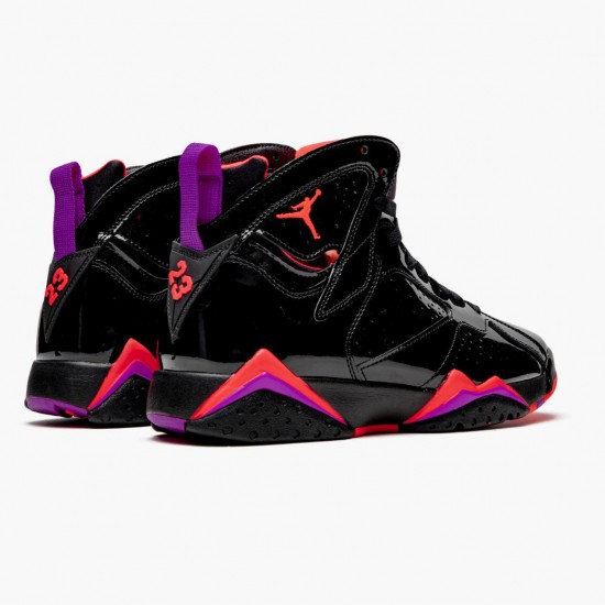 Nike Air Jordan 7 Retro Black Patent Dam/Herr 313358-006 Skor