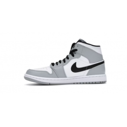 Jordan Skor Jordans 1 Mid Light Smoke Gray grå 554724 092