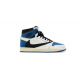 Jordan Skor Jordans 1 High SP Fragment Design x Travis Scott Blue blå DH3227 105