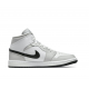 Jordan Skor Jordans 1 Mid Grey Fog' (W) White vit BQ6472 015