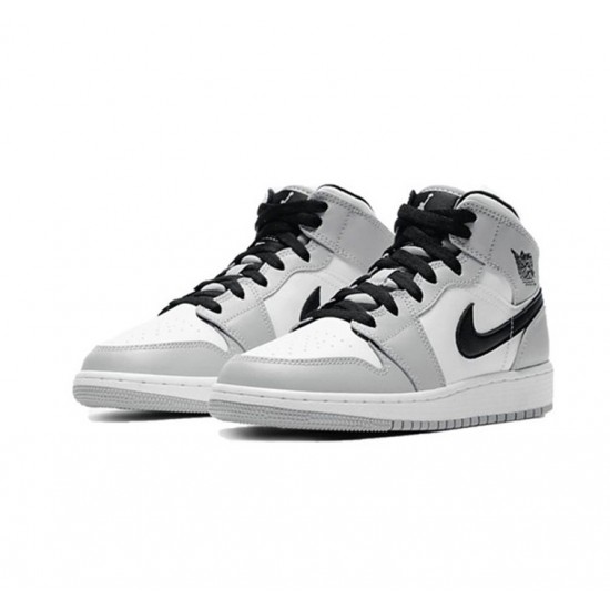 Jordan Skor Jordans 1 Mid Light Smoke Gray grå 554724 092