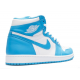 Jordan Skor Jordans 1 High UNC' Blue Blue blå 555088 117