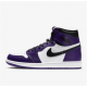 Jordan Skor Jordans 1 High Court Purple Purple Purple 555088 500