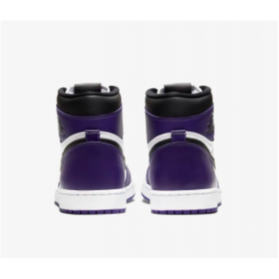 Jordan Skor Jordans 1 High Court Purple Purple Purple 555088 500