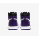 Jordan Skor Jordans 1 High Court Purple Purple Purple 555088 500