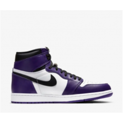 Jordan Skor Jordans 1 High Court Purple Purple Purple 555088 500