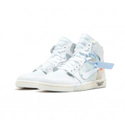 Jordan Skor Jordans 1 High OG WHITE vit AQ0818 100