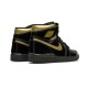 Jordan Skor Jordans 1 High Black Metallic Gold Svart 555088 032