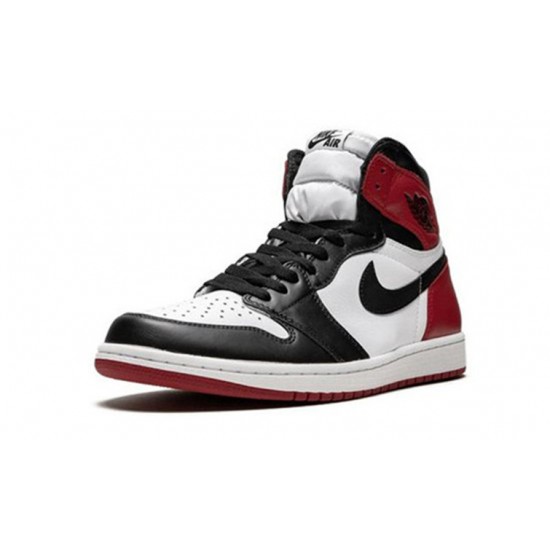 Jordan Skor Jordans 1 High OG “Black Toe WHITE vit 555088 125