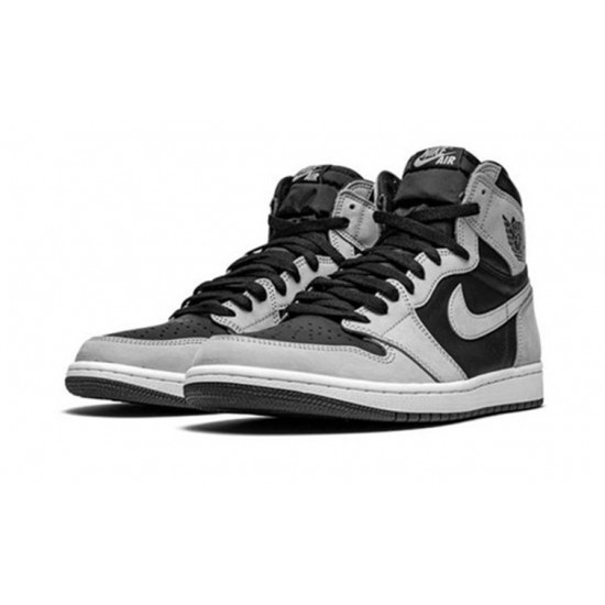 Jordan Skor Jordans 1 High Black Smoke Grey BLACK Svart 555088 035