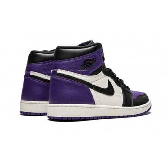 Jordan Skor Jordans 1 High Court Purple Purple 555088 501