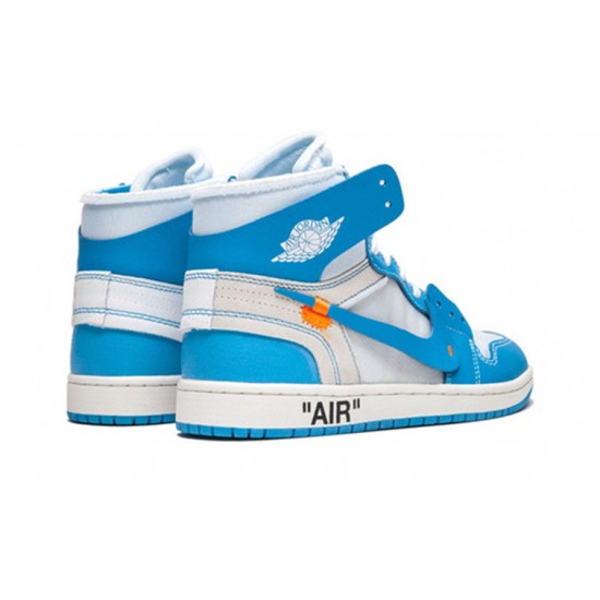 Jordan Skor Jordans 1 High UNC WHITE vit AQ0818 148