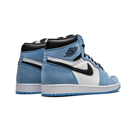 Jordan Skor Jordans 1 High University Blue Blue blå 555088-134