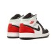 Jordan Skor Jordans 1 Mid White Red Black vit BQ6931 100