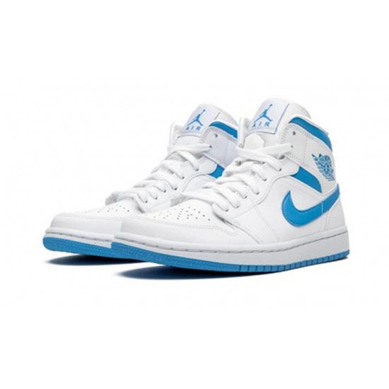 Jordan Skor Jordans 1 Mid Sail Light Blue UNIVERSITY BLUE blå BQ6472 114