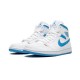 Jordan Skor Jordans 1 Mid Sail Light Blue UNIVERSITY BLUE blå BQ6472 114