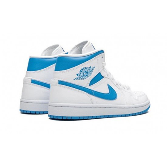 Jordan Skor Jordans 1 Mid Sail Light Blue UNIVERSITY BLUE blå BQ6472 114