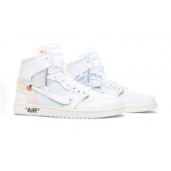 Jordan Skor Jordans 1 High OG WHITE vit AQ0818 100