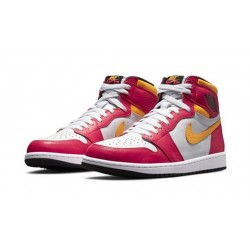 Jordan Skor Jordans 1 High Light Fusion Red röd 555088 603