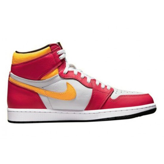 Jordan Skor Jordans 1 High Light Fusion Red röd 555088 603