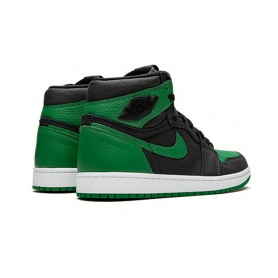 Jordan Skor Jordans 1 High Pine Green BLACK Svart 555088 030