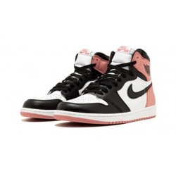 Jordan Skor Jordans 1 High OG Rust Pink WHITE vit 861428 101