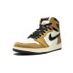 Jordan Skor Jordans 1 High Rookie of the Year GOLDEN HARVEST guld 555088 700