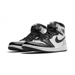 Jordan Skor Jordans 1 High Silver Toe BLACK Svart CD0461 001